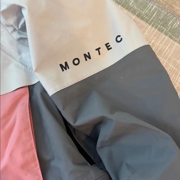 Montec Bibs an Jacket Set XS Pink and Gray - Picture 2 of 7